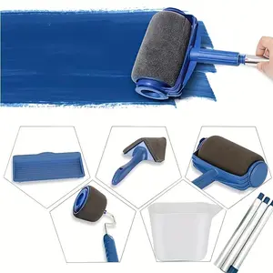 Multifunctional Foam Roller Paint Brush, Paint Roller, Paint Tray, Wall Paint Tool, Paint Tool