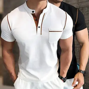 2-pack men’s patchwork color-block polo shirts—breathable outdoor casual business polo/golf shirts, suitable for vacations and business occasions; an everyday essential. Dalmatian Shortsleeve Tropical Menswear  Wetsuit Menswear tees white good graphic, Sh