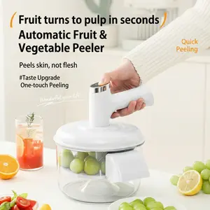Multifunctional Automatic Vegetable Peeler, One-Button Operation, Fast Peeling, Suitable for Home or Commercial Kitchen, Food Prep Tool, Vegetable Cutting Slicer