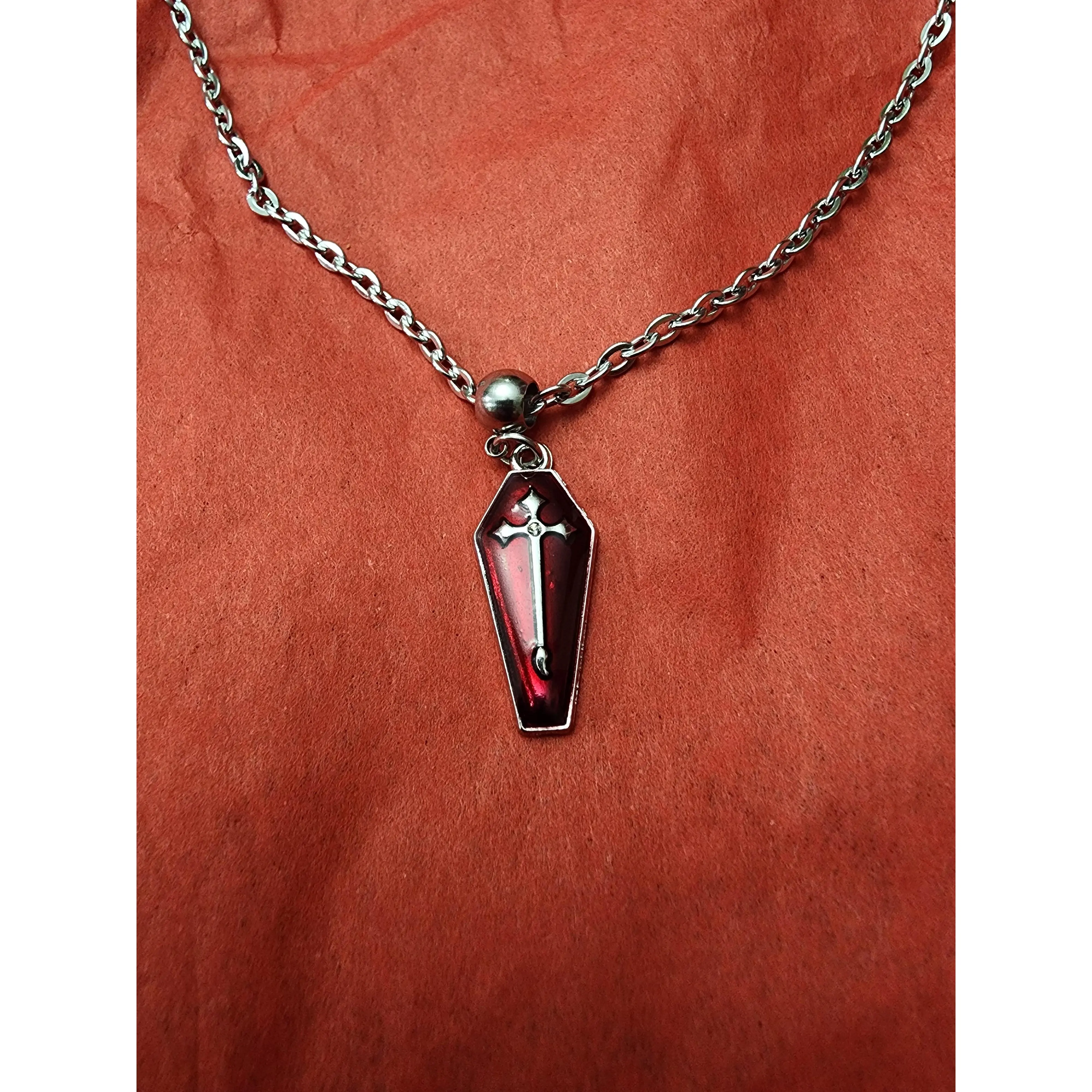 Blood coffin necklace