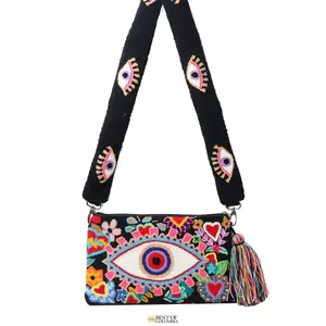 Floral Eye Clutch + Removable Strap
