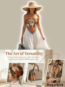 Single Pack 100% Mulberry Silk Towel, Multi-Purpose Simple Elegance Seamless Soft Luxury Feel, Perfect for Home Office Gift Self-Use