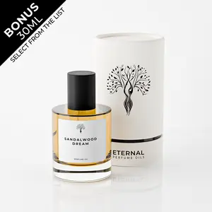 Eternal Perfume Oils, Sandalwood Dream Perfume Oil, Long Lasting Scent for Unisex, 50ml with Bonus 30ml Bottle of Your Choice Eternal Perfume Oils, Sandalwood Dream Perfume Oil, Long Lasting Scent for Unisex, 50ml with Bonus 30ml Bottle of Your Choice