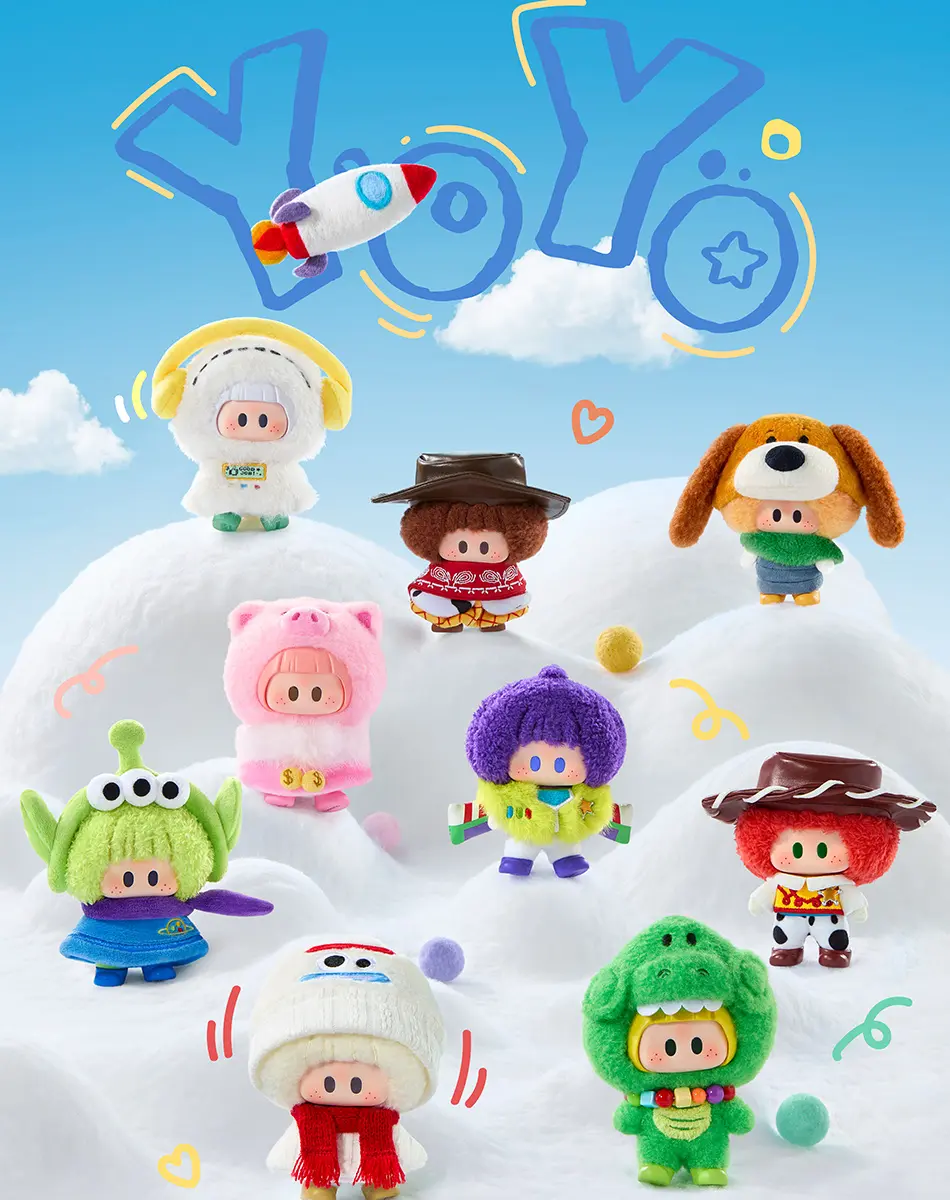 YOYO × Toy Story 5 Cute Companion Vinyl Plush Blind Box well-made plush dolls with vinyl faces adorable appearance wonderful desktop decor and surprise presents for fans of all ages