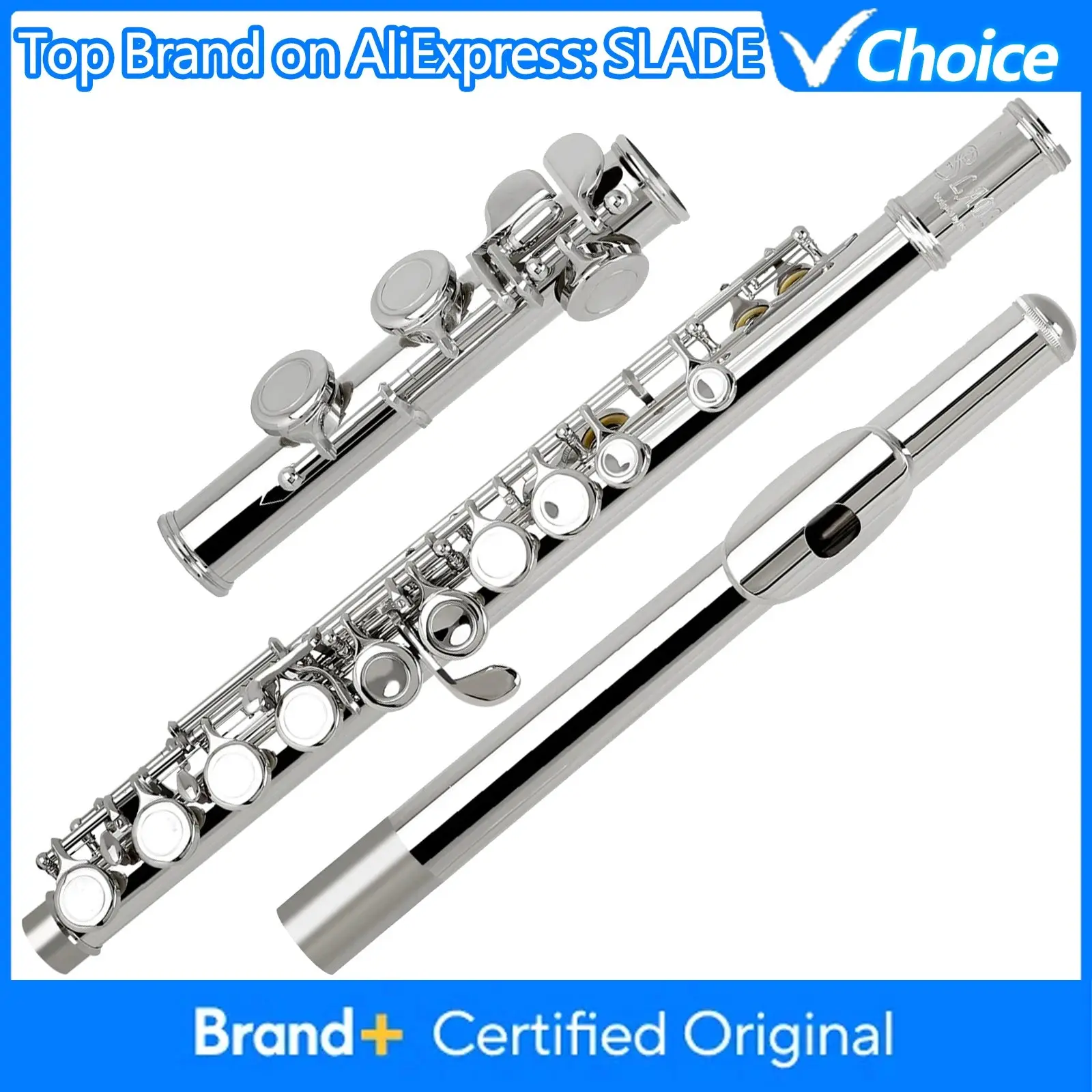 SLADE Concert Flute with Open & Closed Hole System