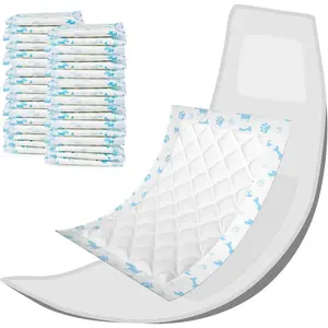 Disposable  Diaper Liners Booster Pads - Fit for  Washable  Diapers &   Bands Wraps, Ultra Absorbent for Marking, , Female in Heat (Blue,S-50)