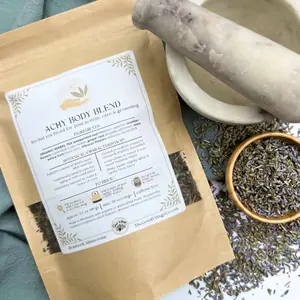 Achy Body Blend: Loose-Leaf Herbal Tea Blend for Inflammation & Joint Discomfort (Caffeine-Free) - Ancient Remedy Inflammation Relief Tea - Joint Pain Relief - Organic Traditional Beverage - Loose Leaf Herbal Tea For Relaxation & Recovery