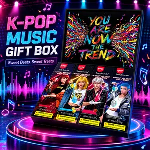 AMOS K-Pop Music Gift BoxTastySounds – Bone Conduction Audio Lollipop Candy, Listen Through Your Mouth, Fun Tech Candy Set with Multiple Flavors, Unique Party Gift