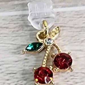 Cherry Dust Plug Charms for Kindle E-Reader & Cell Phone - Eye-Catching Design, Compatible with Type C & iPhone Devices, Protective Accessory for Smartphones and Electronics - Protection