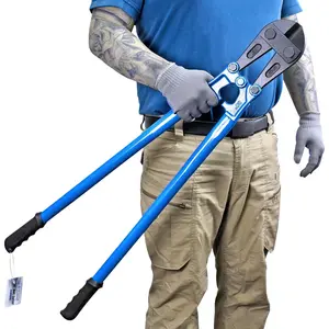 30 Inch Heavy Duty Bolt Cutter - Drop Forged Cr-Mo Alloy Steel Blades, Ergonomic Handle for Cutting Rebars, Chains, Locks, Wires, Bolts and Fence