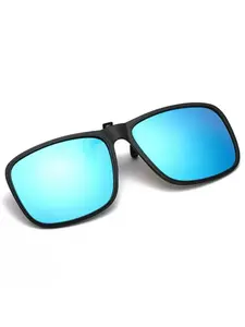 Unisex Decorative Glasses, Frameless Square Design, Casual Style, Non-Optical, Random Print Pattern, PC Material, All Seasons Wear