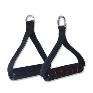 Home Elastic Rope Handle Pull Rope Handle Indoor Fitness Equipment Glove Accessories, 1 Pair 2pcs, Durable & Comfortable Grip