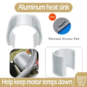 Motor Cover Suitable for Razor MX650/SX500/Kunray MY1020 Motor Aluminum Heat Sink with Thermal Grease Pad Temperature Resistant