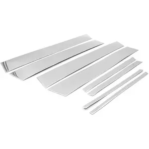 Sizver Chrome Stainless Steel Pillar Posts Accent Covers For 2013-2017 Toyota Rav4 8pcs