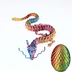 3D Printed Dragon Egg Set, PLA Material, Collectible Figurine Ornament, Creative Colorful Decor & Collectible Gift, Ideal Home & Office Decoration, Collectible Room Decor