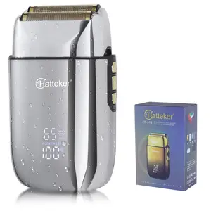 Portable Electric Shaver, Wet and Dry Use Electric Razor, LCD Digital Display Beard Trimmer, Great Gifts for Men