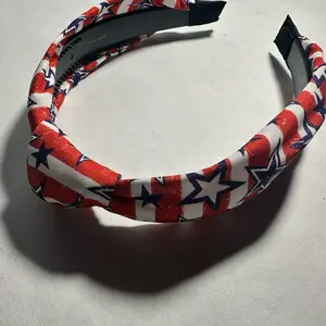 Patriotic Red White Blue Headband USA Holiday Accessory