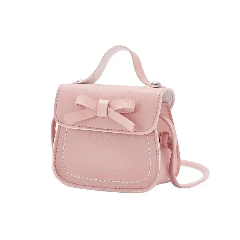 Girls' Cute Faux Leather Crossbody Handbag with Bow, Mini Top Handle Shoulder Bag for Toddlers, Prop 65 Safe, Cute Handbag, Bowknot, Crossbody/Shoulder Bag, Kids Girl Stuff, Sweet, Micro Bag, Toddler Girl Stuff