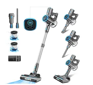 Cordless Vacuum, 25Kpa Lightweight Stick Vacuum for Carpet Hardwood Floors Pet Hair