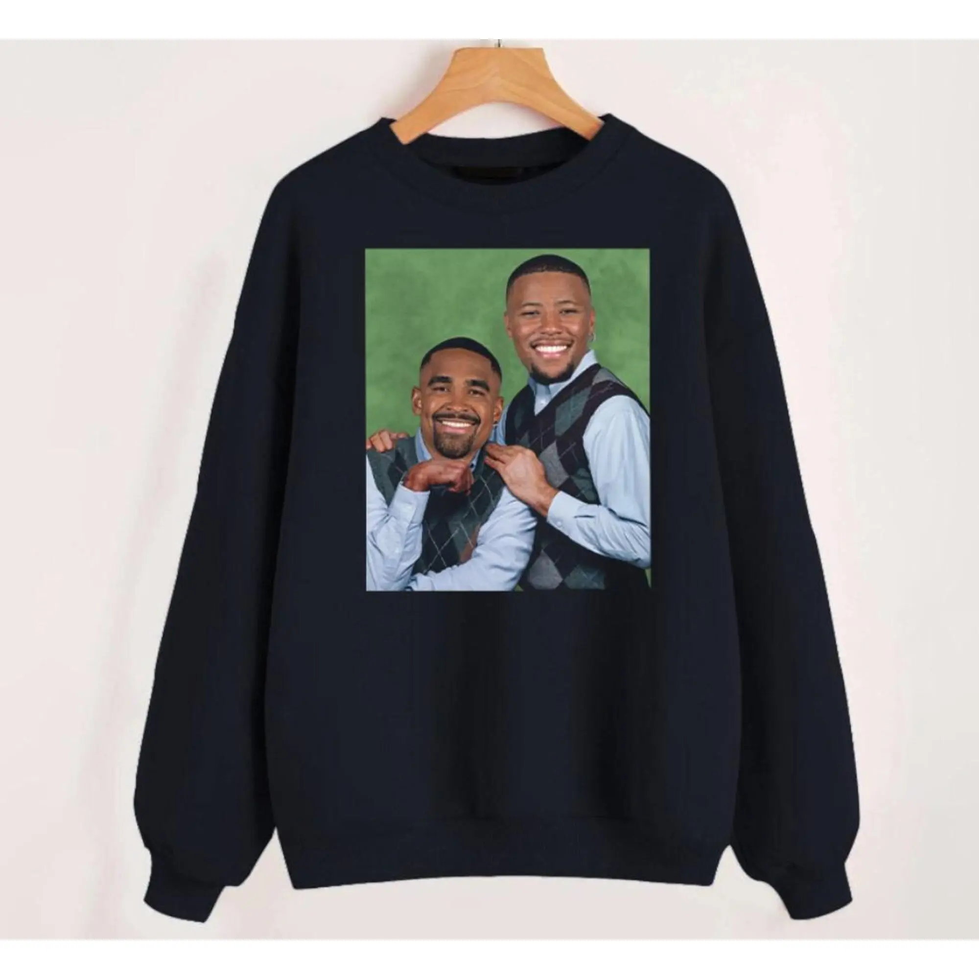 Saquon Barkley And Jalen Hurts Funny Step Brothers Sweatshirt, Philadelphia Football Champions Retro Hoodie, Philly Football Retro Shirt