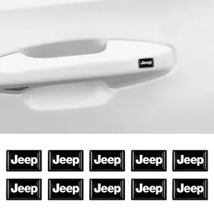 10/20 Piece 3D Steering Wheel Decals Accessories, Fits Jeep Wrangler, Grand Cherokee, Compass, Wagoneer, Gladiator, Patriot