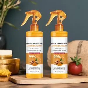 2/3 Pcs Turmeric Body Exfoliating Spray - Gentle Exfoliation for Smooth Skin, Nourishing Softening Formula, Deep Hydrating Moisturizing Mist, Moisturizer, Non-Irritating Daily Body Care Suitable for All Skin Types 100ml Body Exfoliant