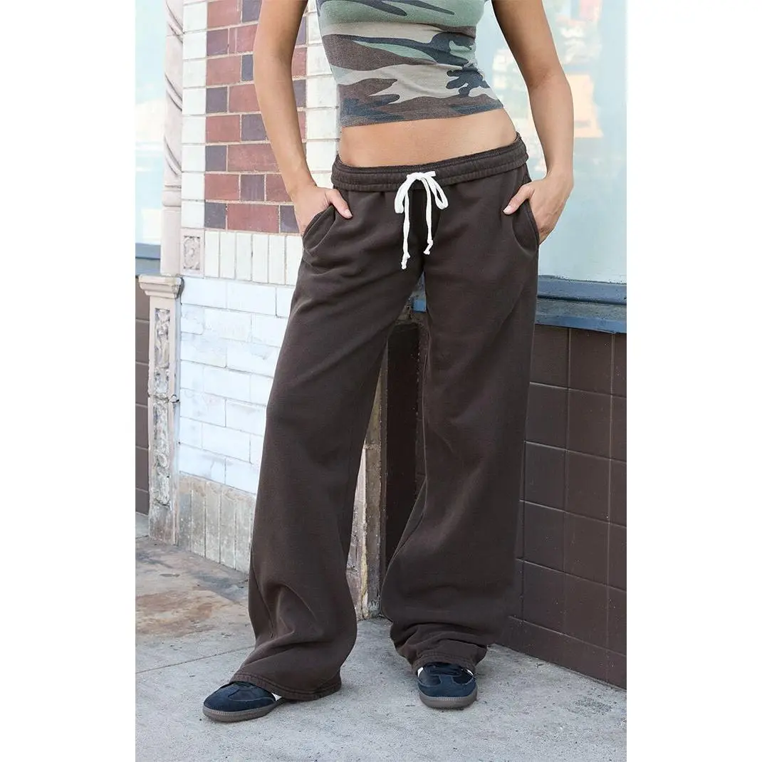 John Galt Women's Brown Anastasia Baggy Sweatpants