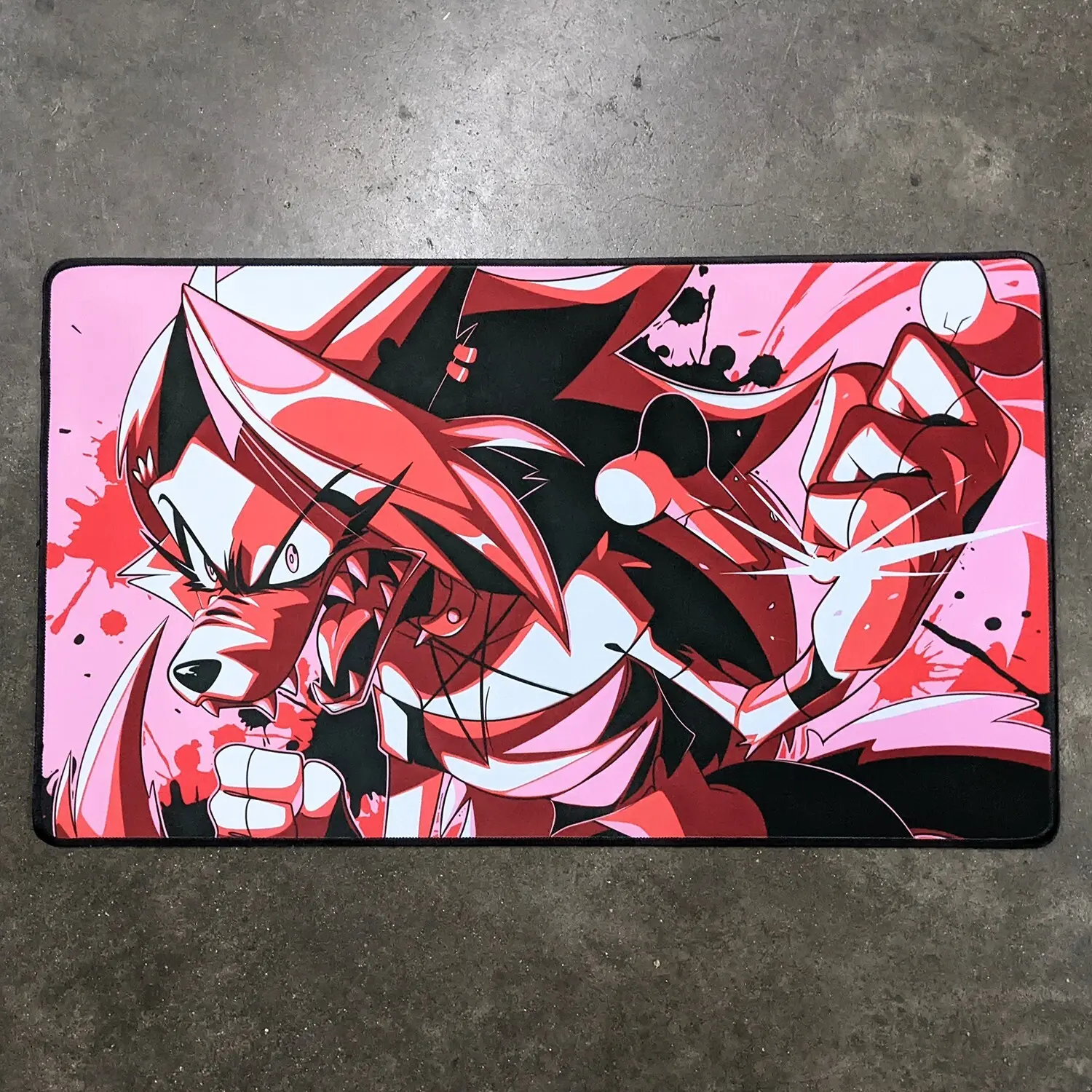 Helluva Boss Run Raged Out Loona Mouse Pad and Playmat Cartoon