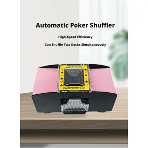 Ultimate Game Table Accessory!Electric Card Shuffler 2-4 Decks – Fast, Fair Shuffling for Poker, Texas Hold'em, and Family Game Nights