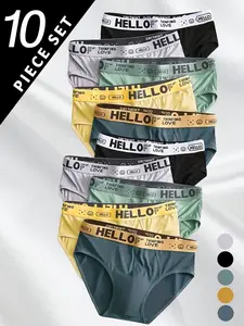 Men's Triangle Underwear Set, Breathable Moisture-Wicking Anti-Fray, Non-Irritating, Light, Sports Gym Casual Youth Valentine Gift