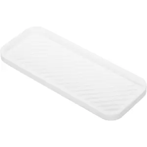 Homedailyess Silicone Bathroom Tray, 9x3.5 Inches, Soap Dish Included, Ideal for Bathrooms, Dressing Tables, Kitchen Sinks, Sponge Storage