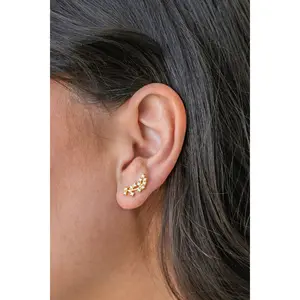 dawn rhinestone crawler earrings