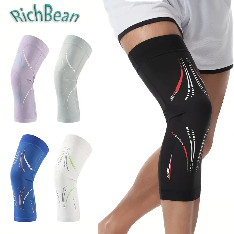 1pcs Ultra Thin Knee Compression Sleeve for Men Women, Lightweight Knee Support Brace for Running, Gym Workout & Sports Training, Breathable Non-Slip Knee Sleeve for Basketball, Fitness, Cycling, Recovery & Daily Active Wear