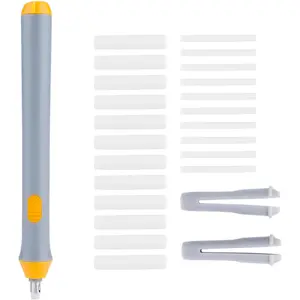 Electric Eraser Artist Eraser Set with 22 Eraser Refills Drawing Erasers for Art Pencils Sketching Gray
