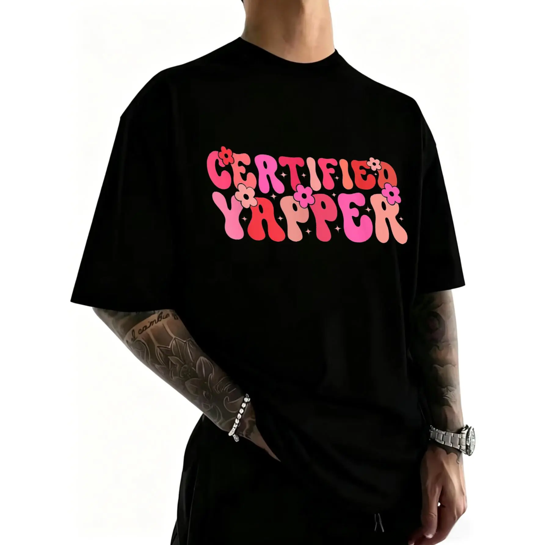 Groovy Professional Yapper Funny Joke For Certified Yapper T-Shirt