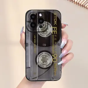 Vintage Tape Design Phone Case, Shockproof Full Protection for iPhone 17/16/11/12/13/14/15/16/17 Pro Max/plus/air, Gift for Boyfriend/girlfriend