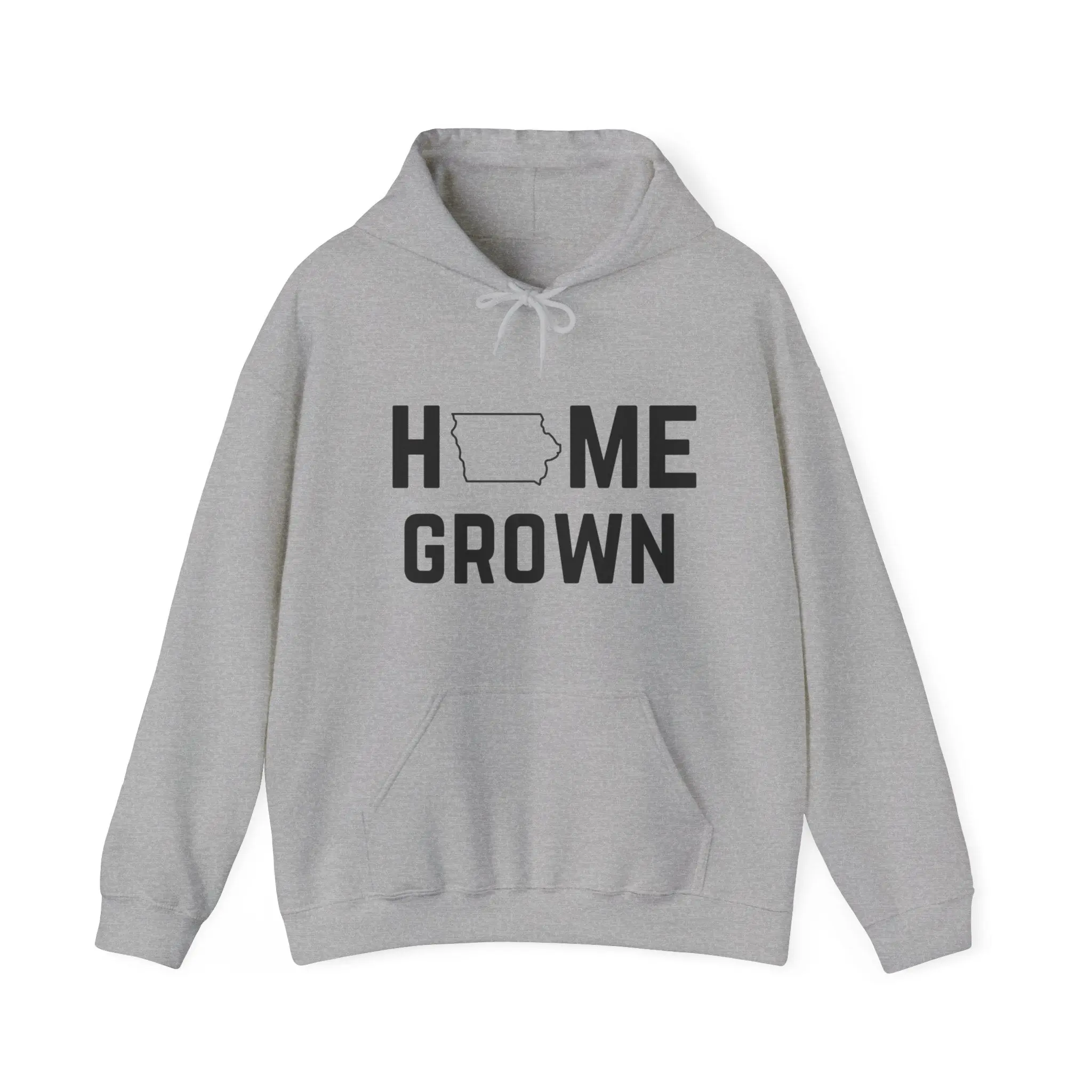 Iowa Home Grown Unisex Heavy Blend™ Hoodie Cotton Loose Pocket Soft Sweatshirts Pullover Tops