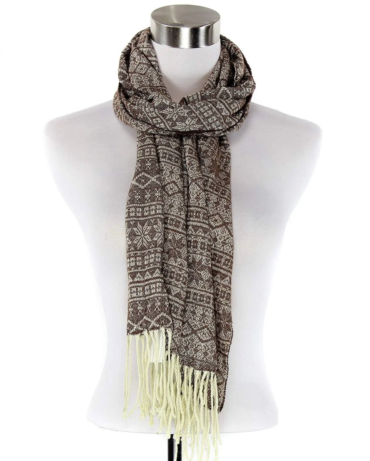 Brown Snowflake Scarf FN22019-010