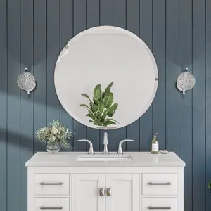 Eviva Round 24" x 24" Circle/Round Frameless Mirror