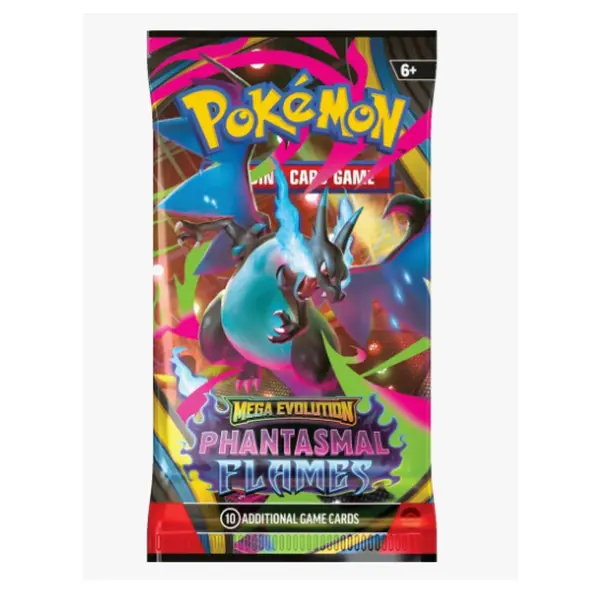 Mega Heracross Mega Evolution-Phantasmal Flames Collectible Base Expansion Pack - English Non-Sports Sealed Booster Trading Card Packs, Random TCG Cards for Enthusiasts