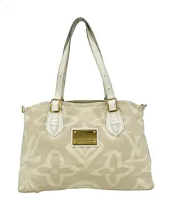 Pre-owned Louis Vuitton Printed Woven Canvas Shoulder Bags Tahitienne Cabas Bag Limited Edition