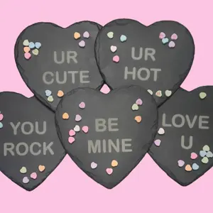 Valentine's Day Candy Slateplate Hearts