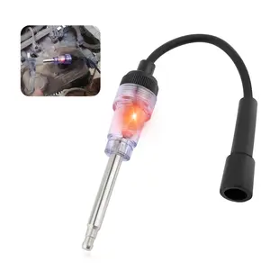 Inline Spark Plug Tester with Indicator Lights, Plug-in Engine Ignition Tester, Car Exterior Accessories, Automobile, Lawn Mower,Engine Verification-Armature Diagnostic Test Tool (1PC)