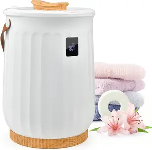 Towel Warmers, Luxury Bucket Towel Warmer, Large Towel Warmer for Bathroom, Auto Shut Off, Fits Up to 2 40"X70" Oversized Towels, Bathrobes, Blankets, PJ's and More Gift Personal