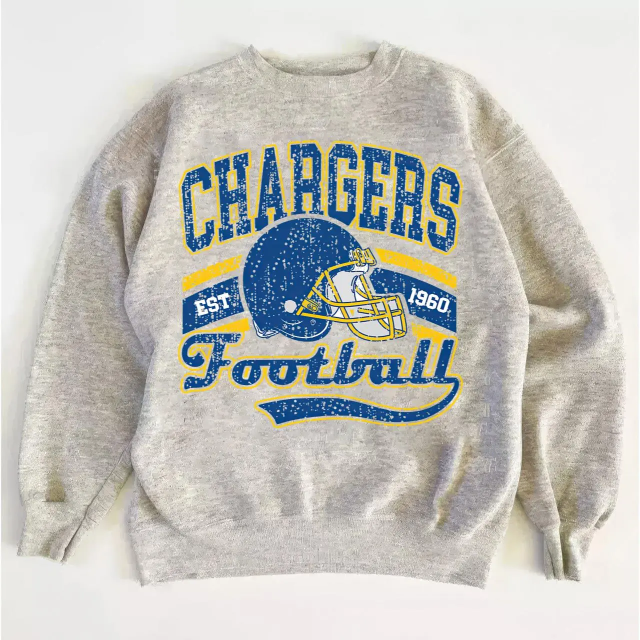 Chargers Classic Football Sweatshirt, Vintage Game Day Crewneck Gift