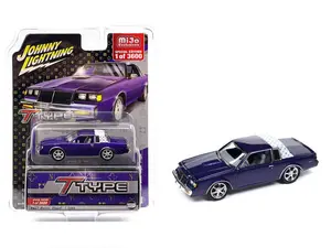 Buick Regal T-Type 1987 Purple Metallic 1/64 Diecast Model Car by Johnny Lightning