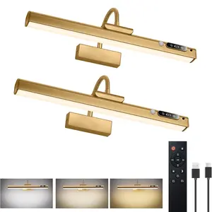 Charging Human Body Detection Wall Light, Remote Control & Timer, Adjustable Brightness, 7800mah Rechargeable, Wall Mount for Artwork