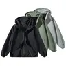 Unisex Zip Up Jackets Vintage Washed Coat Streetwear Hoodies Unisex Soft Material Casual Fashion Essential Tops for Men Day Womenswear
