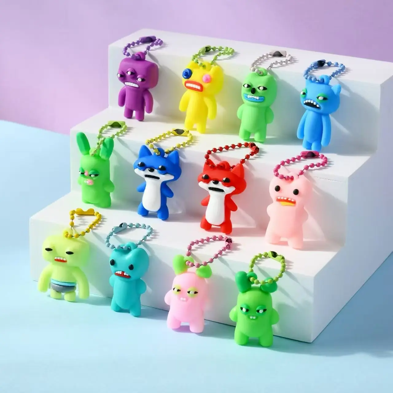 2026 New 24pcs Cute Little Monster Plushie Blind Box Set, Ugly
