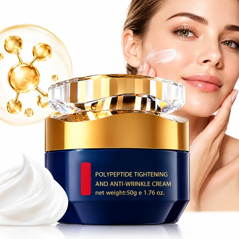 Polypeptide Face Cream, Firming Full Face Cream, Anti-Wrinkle Facial Moisturizer, Hydrating Polypeptide Skincare for Women & Men, 50g